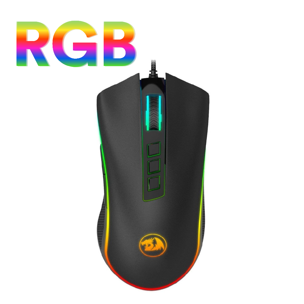  Redragon M711 Cobra RGB Optical Gaming Mouse Black : Electronics