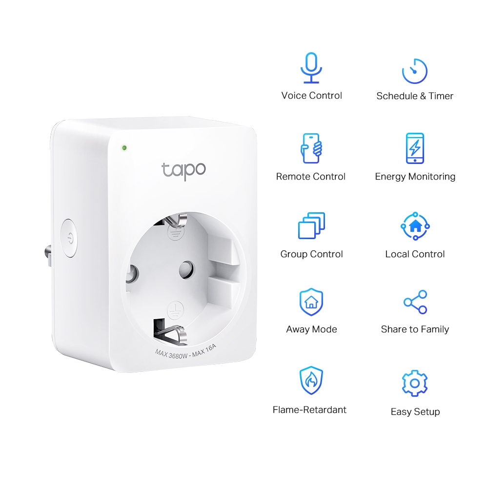 Smart Plug TP-Link Tapo P100 2-Pack (Tapo P100(2-pack))