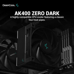 Intel/AMD Cooler DeepCool CPU Cooler AK400 Zero Dark LGA1700/AM5