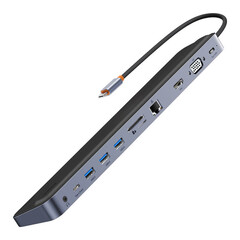 Baseus USB Type C HUB Baseus EliteJoy Gen2 11-ports HUB Adapter WKSX030013 - Dark Gray