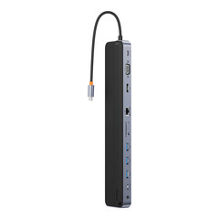 USB хъб Baseus EliteJoy Gen2 11-портов HUB Adapter WKSX030013 - тъмносив