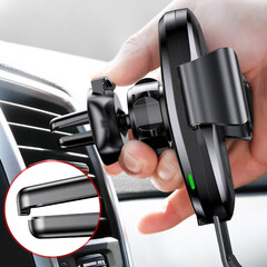 Поставка за телефон за кола с безжично зареждане Baseus Gravity Car Mount Phone Bracket Air Vent Holder