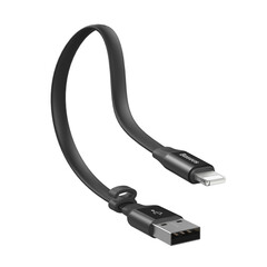 USB кабел Baseus Nimble USB / Lightning with Buckle 2A 0,23м CALMBJ-B01 - черен