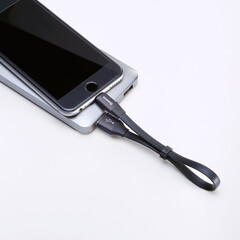 USB кабел Baseus Nimble USB / Lightning with Buckle 2A 0,23м CALMBJ-B01 - черен