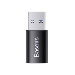 Адаптер Baseus Ingenuity USB-A мъжко към USB-C женско adapter OTG (USB 3.1) за мобилни устройства с USB-C порт ZJJQ000101 - черен