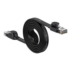 Мрежов кабел Baseus WKJS000001 high Speed Cat6 32AWG Gigabit network cable (flat cable) 1.5м - черен