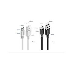 Кабел Ugreen USB - USB Type C 2 A cable 0.5м