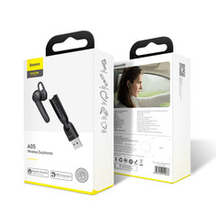 Baseus A05 wireless Bluetooth 5.0 earphone headset + USB docking station black NGA05-01