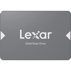 LEXAR NS100 512GB SSD, 2.5”, SATA (6Gb/s), up to 550MB/s Read and 450 MB/s write