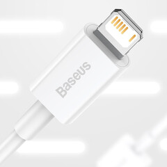 Кабел Baseus Superior USB към Lightning 2,4A 1,5 м CALYS-B02 - бял