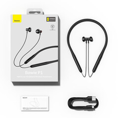 Baseus Bowie P1 Half In-ear Neckband Wireless Earphones NGPB000001 - black