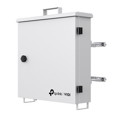 Контролер за соларна система TP-Link модел VIGI PS90 на бял фон.