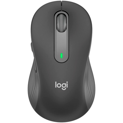 Мишка в сиво-черен цвят удобна за лява и дясна ръка Logitech M650 L
