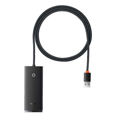 USB хъб Baseus USB-A 4 в 1, черен