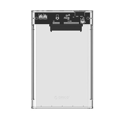 Orico 2139U3-CR-PRO 2.5" (6.35 cm) HDD/SSD, USB 3.0 Hard Drive Enclosure, transparant