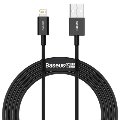 Data cable Baseus Superior USB - Lightning cable 2.4 A 2 m CALYS-C01 - black
