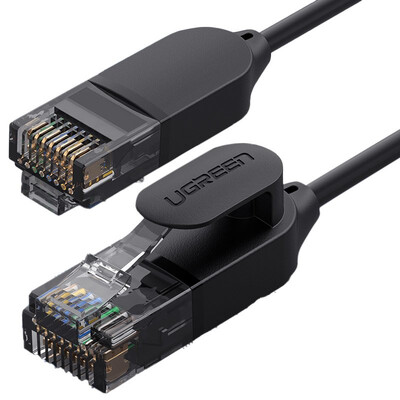 Мрежов кабел Ugreen 70656 Ethernet patchcord RJ45 Cat 6A UTP 1000Mbps 10м - черен