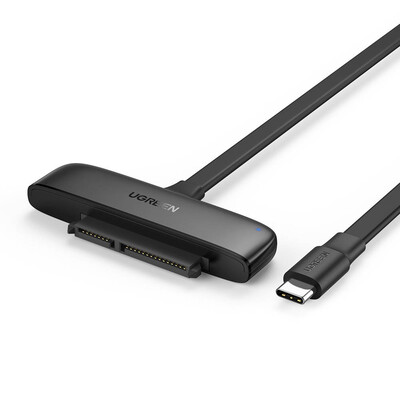 Ugreen OTG кабел USB-C 3.0 към 2.5-Inch SATA, 50см - черен