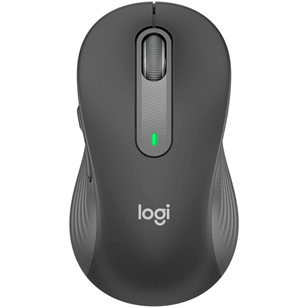 Мишка в сиво-черен цвят удобна за лява и дясна ръка Logitech M650 L
