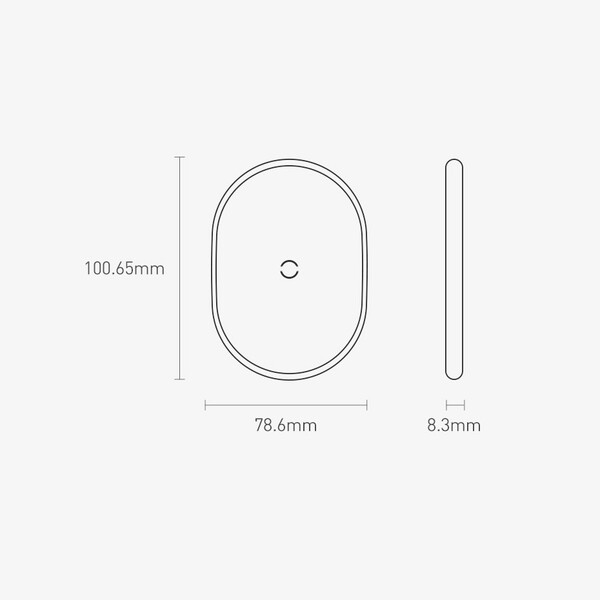 Безжично зарядно устройство Baseus Jelly Wireless Charger 15W с технология за бързо зареждане за Qi съвместими устройства WXGD-02 - бял