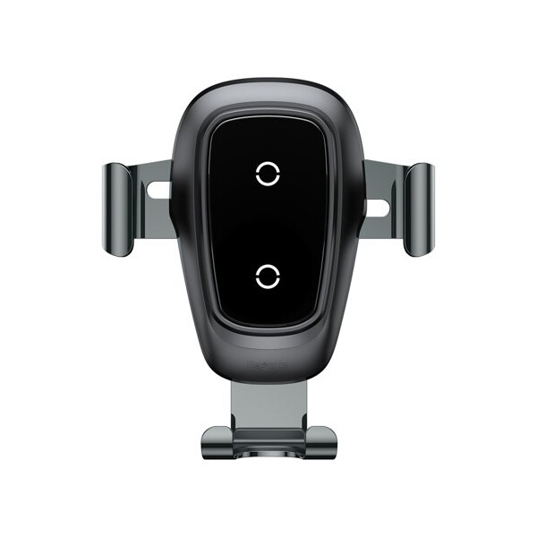 Baseus Metal Gravity Wireless Charger Car Mount Phone Bracket Air Vent Holder Qi Charger WXYL-B0A - black