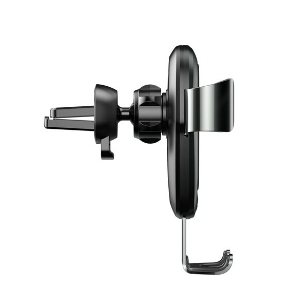 Baseus Metal Gravity Wireless Charger Car Mount Phone Bracket Air Vent Holder Qi Charger WXYL-B0A - black