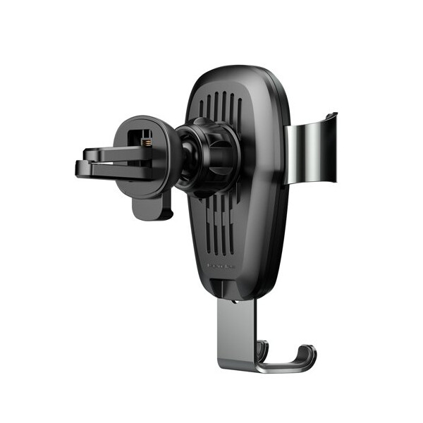 Baseus Metal Gravity Wireless Charger Car Mount Phone Bracket Air Vent Holder Qi Charger WXYL-B0A - black