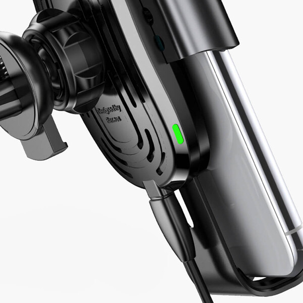 Поставка за телефон за кола с безжично зареждане Baseus Gravity Car Mount Phone Bracket Air Vent Holder