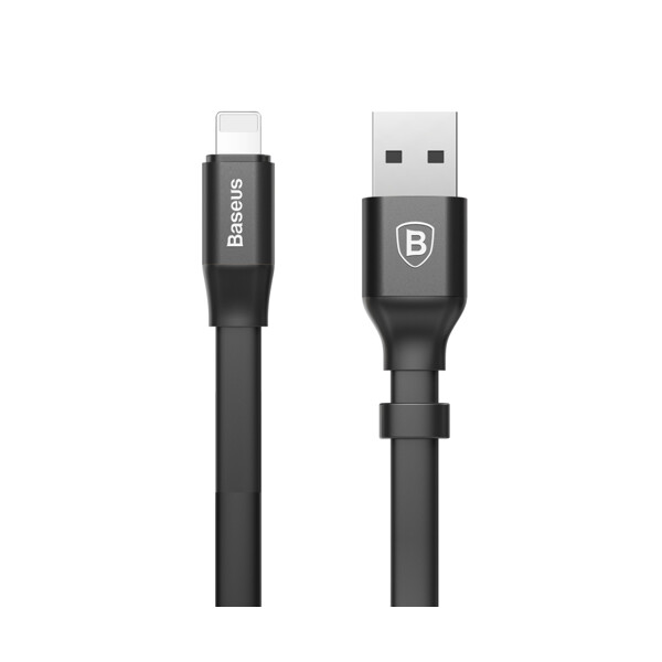 USB кабел Baseus Nimble USB / Lightning with Buckle 2A 0,23м CALMBJ-B01 - черен