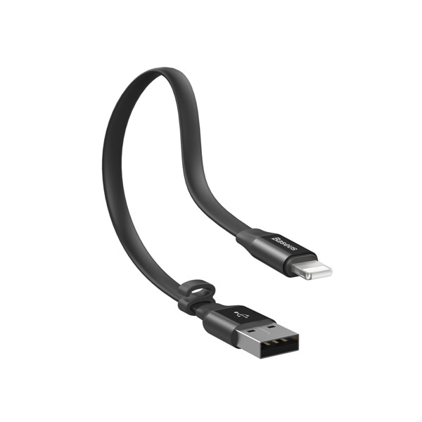 USB кабел Baseus Nimble USB / Lightning with Buckle 2A 0,23м CALMBJ-B01 - черен