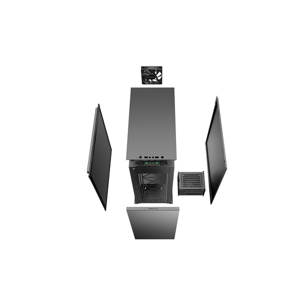 Computer case DeepCool GamerStorm MACUBE 310 GS-ATX-MACUBE310-BKG0P with tempered glass side panel 