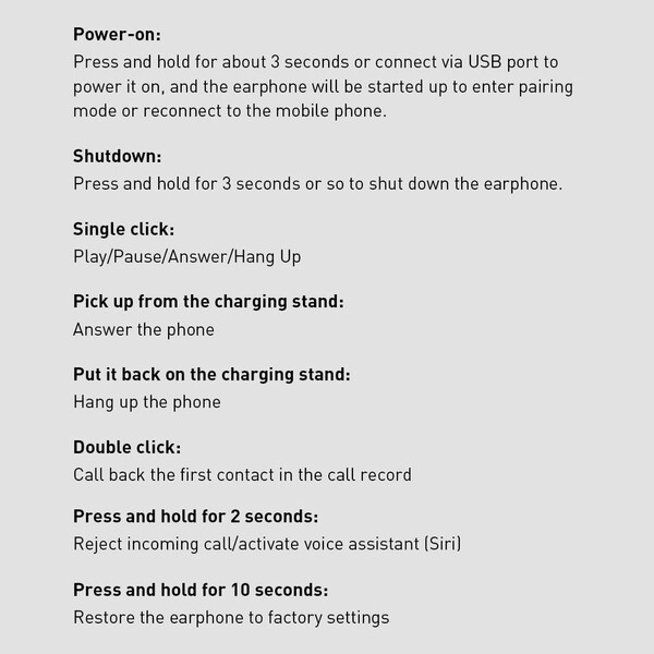 Baseus A05 wireless Bluetooth 5.0 earphone headset + USB docking station black NGA05-01Baseus A05 wireless Bluetooth 5.0 earphone headset + USB docking station black NGA05-01