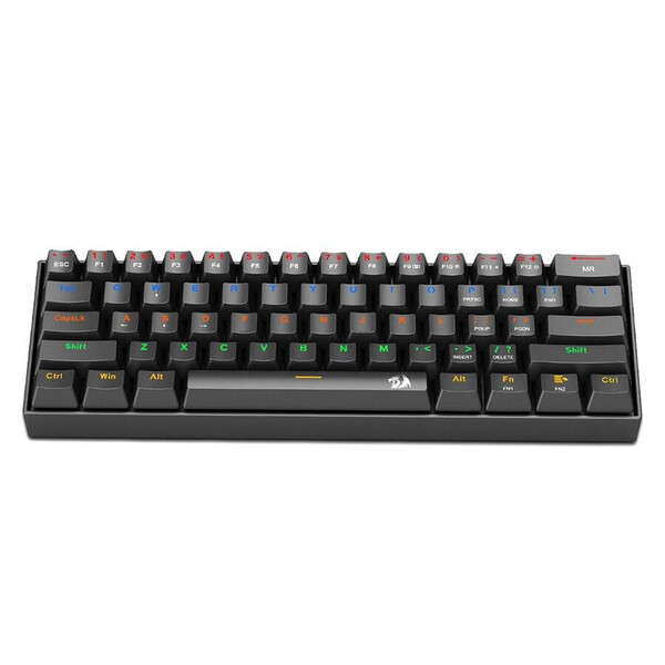 RGB механична геймърска клавиатура Redragon Lakshmi Rainbow Red Switch K606R_RD