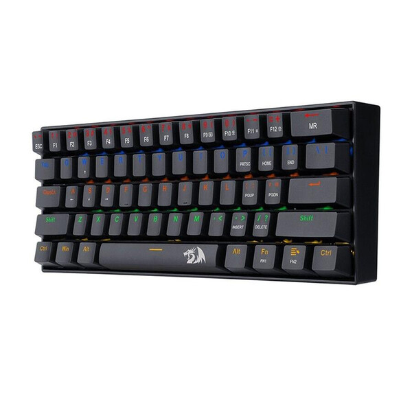 RGB механична геймърска клавиатура Redragon Lakshmi Rainbow Red Switch K606R_RD