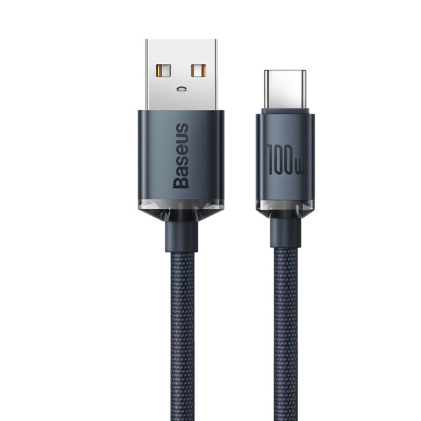 Baseus Crystal Shine Series cable USB Type A - USB Type C 100W 2m CAJY000501 - blackBaseus Crystal Shine Series cable USB Type A - USB Type C 100W 2m CAJY000501 - black