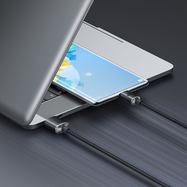 Baseus Crystal Shine Series cable USB Type A - USB Type C 100W 2m CAJY000501 - black