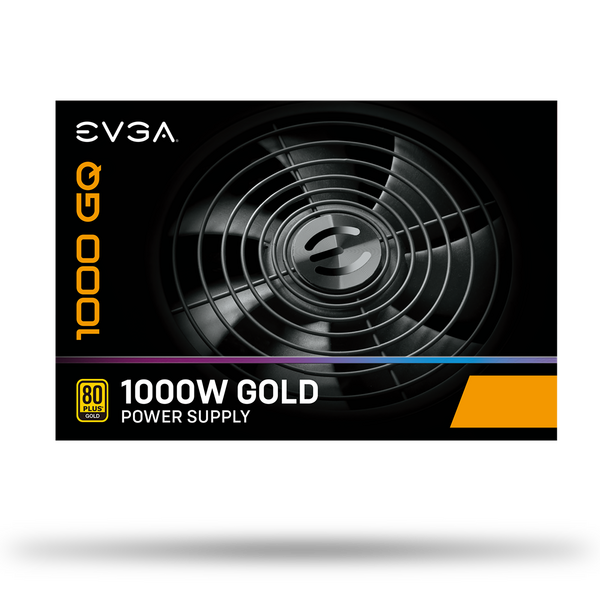 Захранващ модул EVGA 1000 GQ, 80 Plus GOLD 1000W, Semi Modular 210-GQ-1000-V2