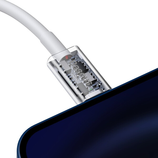 Data cable Baseus Grain Pro car charger 2x USB 4.8 A CCALLP-02 - white