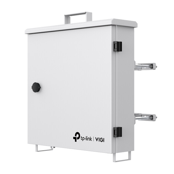 Контролер за соларна система TP-Link модел VIGI PS90 на бял фон.